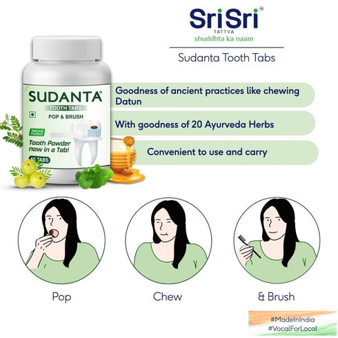 Sri sri tattva sudanta tooth tablets